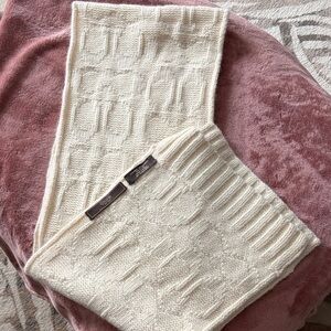 Coach Ivory Wool Scarf